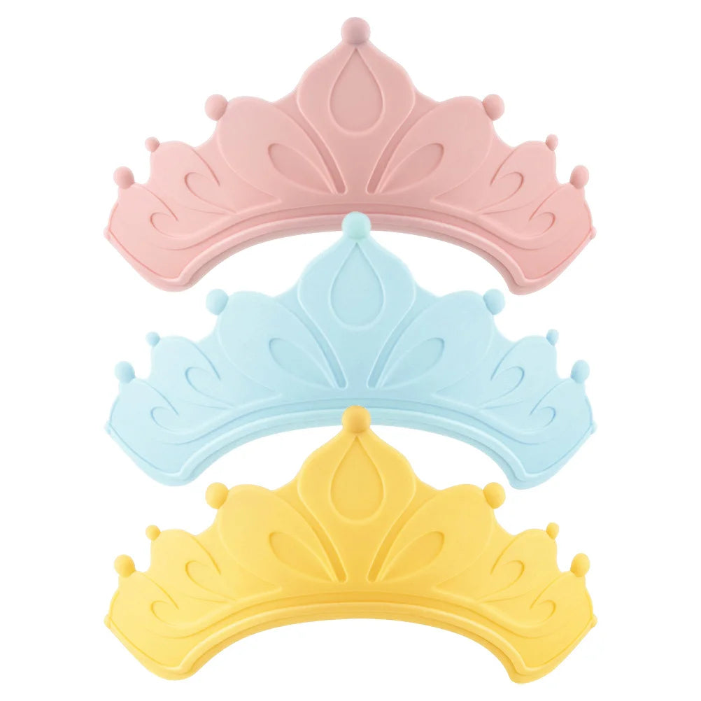 3Pcs Baby Bath Crown Water Shield
