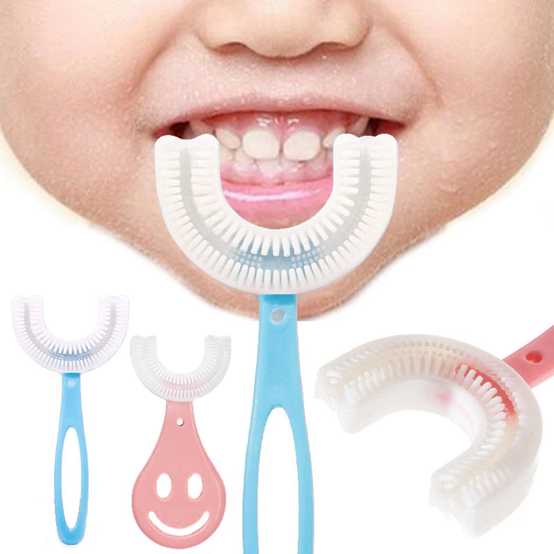 KindredCubs Baby Toothbrush Children 360 Degree U-shaped