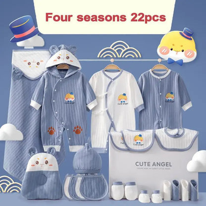 KindredCubs 26 Pieces Newborn Clothes Baby Gift Pure Cotton Set 0-6 Months