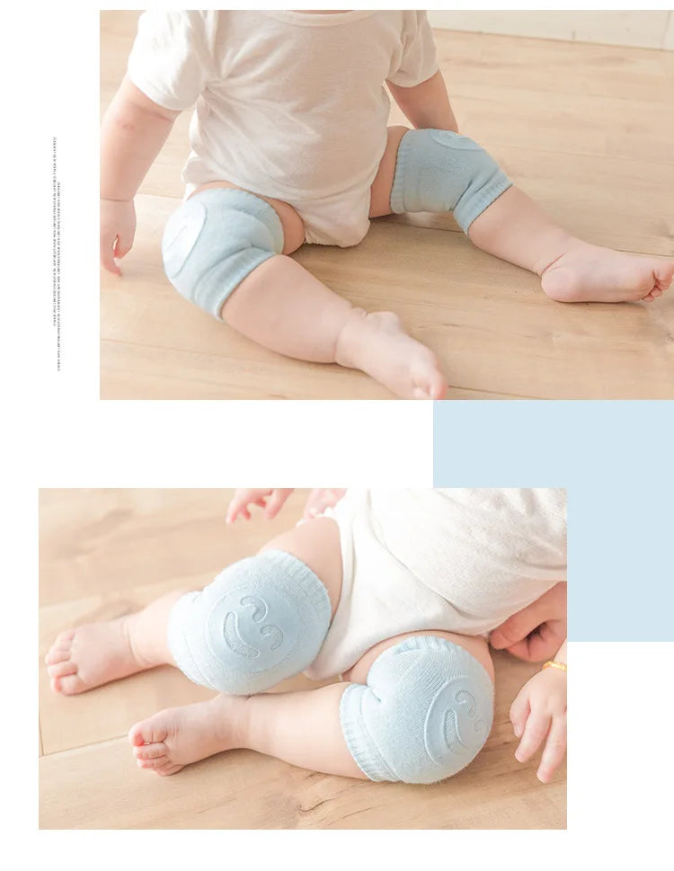 KindredCubs 1 Pair Baby Knee Pads Cotton Crawling Elbow Pads