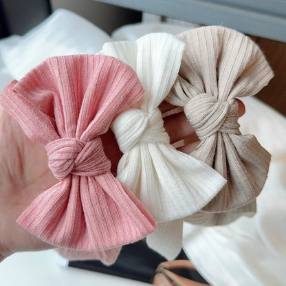 KindredCubs 3pcs Baby Girl Bows Headband Newborn Turban Hairband