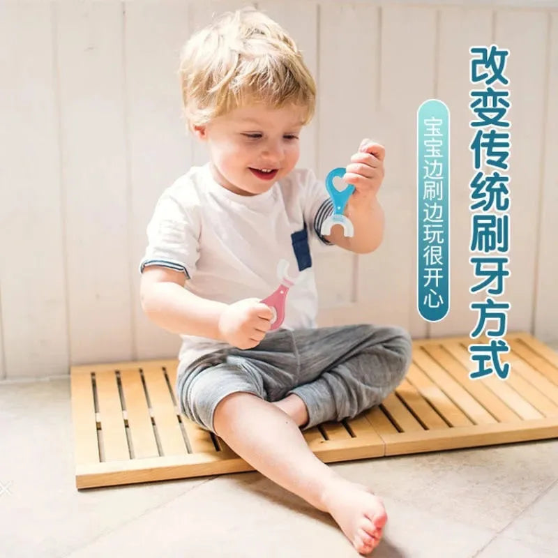 KindredCubs Baby Toothbrush Children 360 Degree U-shaped
