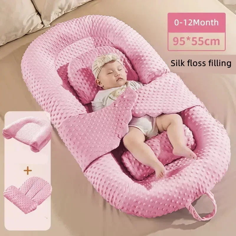 KindredCubs Baby Pillows 0-12 Month Newborn Baby Crib Portable Slope Pads